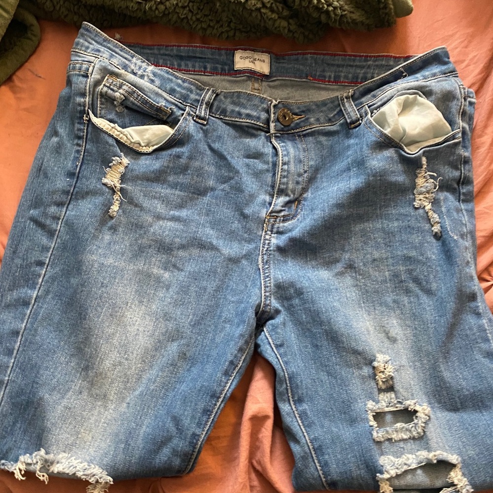 Distressed Jeans